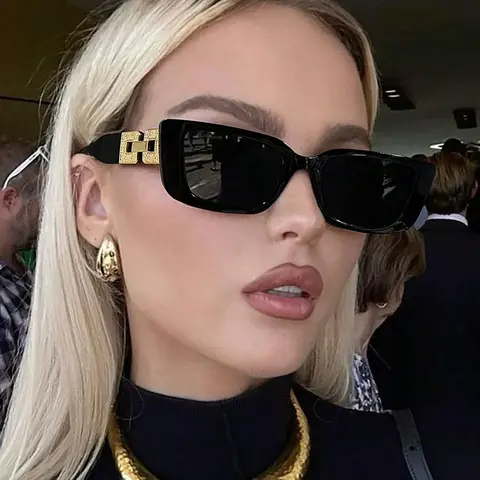 Unisex Vintage Frame Sunglasses, Classic Shades, Trendy Casual Sunglasses for Everyday Use, Fashion Accessories for Outdoor Activities