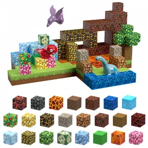 Magnetic Blocks Pixel Design-205PCS Magnetic Building Blocks Magnetic Tiles Stacking, Build-Magnet-World Set, STEM Montessori Sensory Toys magnet blocks，Valentine's Day Gifts, Boyfriend Gifts Educational Activities Creative Play Outdoor fun Square