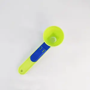 Durable PP Material Mess-Free Protein Powder Scoop Sliding Funnel Measuring Spoonfor Supplement Kitchen Gadget for All Occasions eelhoe