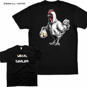 T-Shirt Fun Cartoon   Chicken Casual
