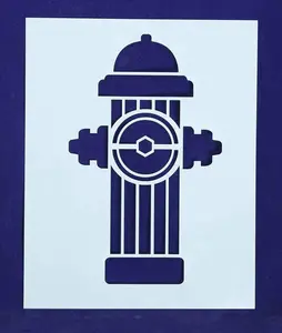 Fire Hydrant Stencil - 18 Inch x 24 Inch