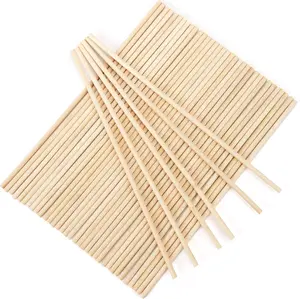 50Pcs Wooden Dowel Rods 1/4 x 12 Inch Wood Sticks for Crafts, Precut Wooden Rod Sticks Natural Wood Dowels for Craft and DIY Projects, Cake Dowels Hardwood Craft Dowel Rods