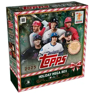 2025 Topps Holiday Baseball Mega Box (10 Packs, 10 Cards Per Pack)