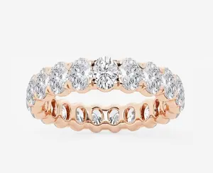 18K Oval Eternity Band (Rose Gold)