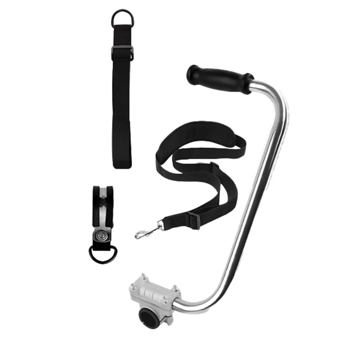 Ergonomic Garden Weed Eater Handle with Reinforced Nylon Shoulder Strap Harness, Grass Trimmer Accessories for Less Arm Fatigue
