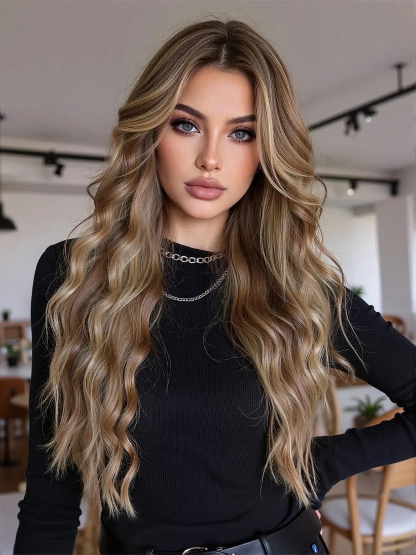 30 Inch Long Deep Curly Wavy Lace Front Synthetic Wig, Heat Resistant Fiber, Pre-Plucked Hairline, No Bangs, All Seasons Wear, Lace Frontal Wig, Pre Plucked Wigs