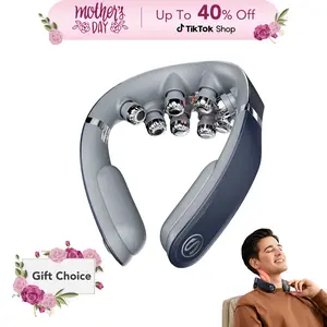 SKG Foldable Neck Massager for Pain Relief, Deep Tissue Vibration Massager, Portable 9D Electric Shiatsu Neck Massager, Christmas Gift, G7 Pro Fold