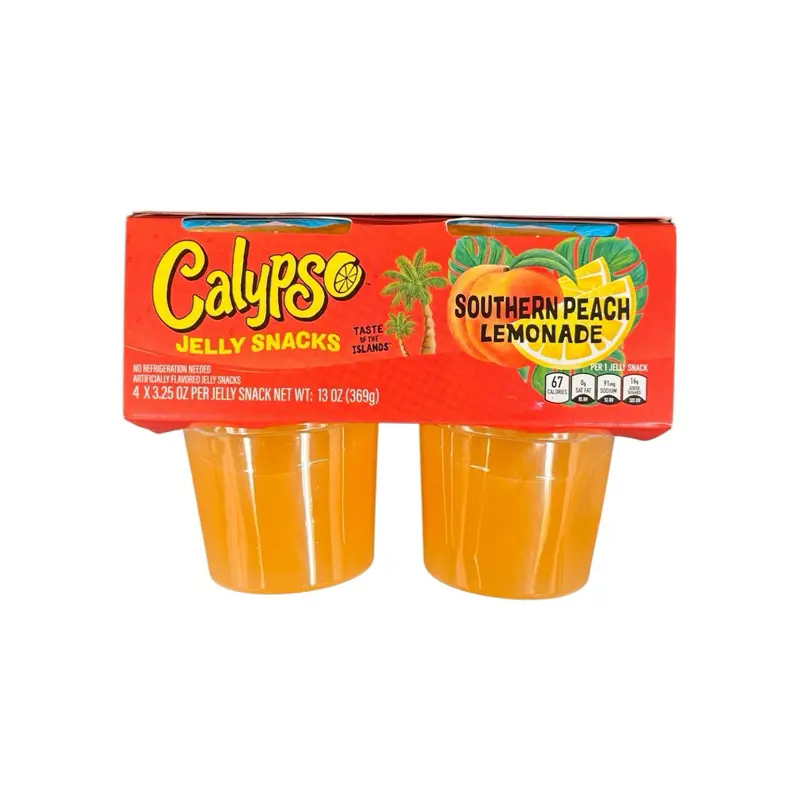 Calypso Jelly Snacks Southern Peach Lemonade Flavor- 4 Cups