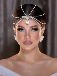 Rhinestone Decorated Headband, Elegant Bridal Headwear for Wedding Bridal Party Formal Occasions, Fashion Hair Accessories for Women