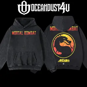 OceanDust4U Mortal Kombat Hoodie 100% Premium Cotton Oversized Fit Pre-Washed Unisex Classic Top American Made Comfortable