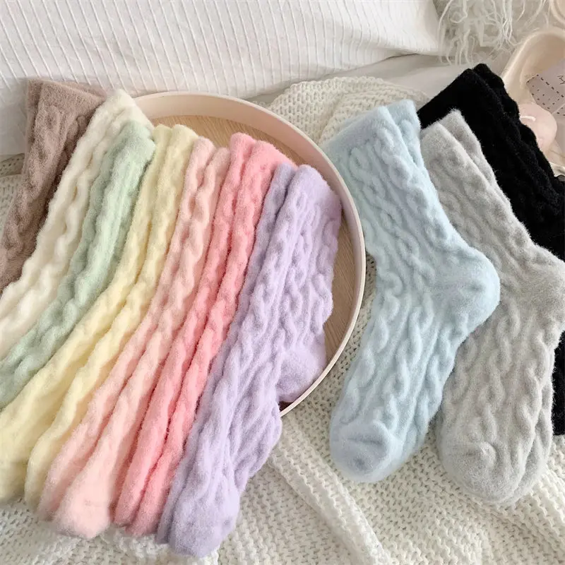 Fluffy Cloud Socks Women - Soft Cozy Pastel