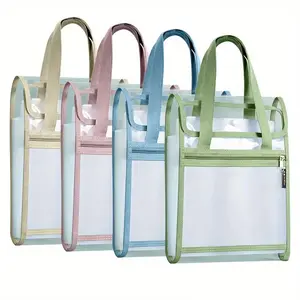 A4 Vertical Accordion File Folder, Durable PVC Multi-Compartment Storage Bag, Files Organizer, Office Supplies, Documents, Home Organization (, Blue, )