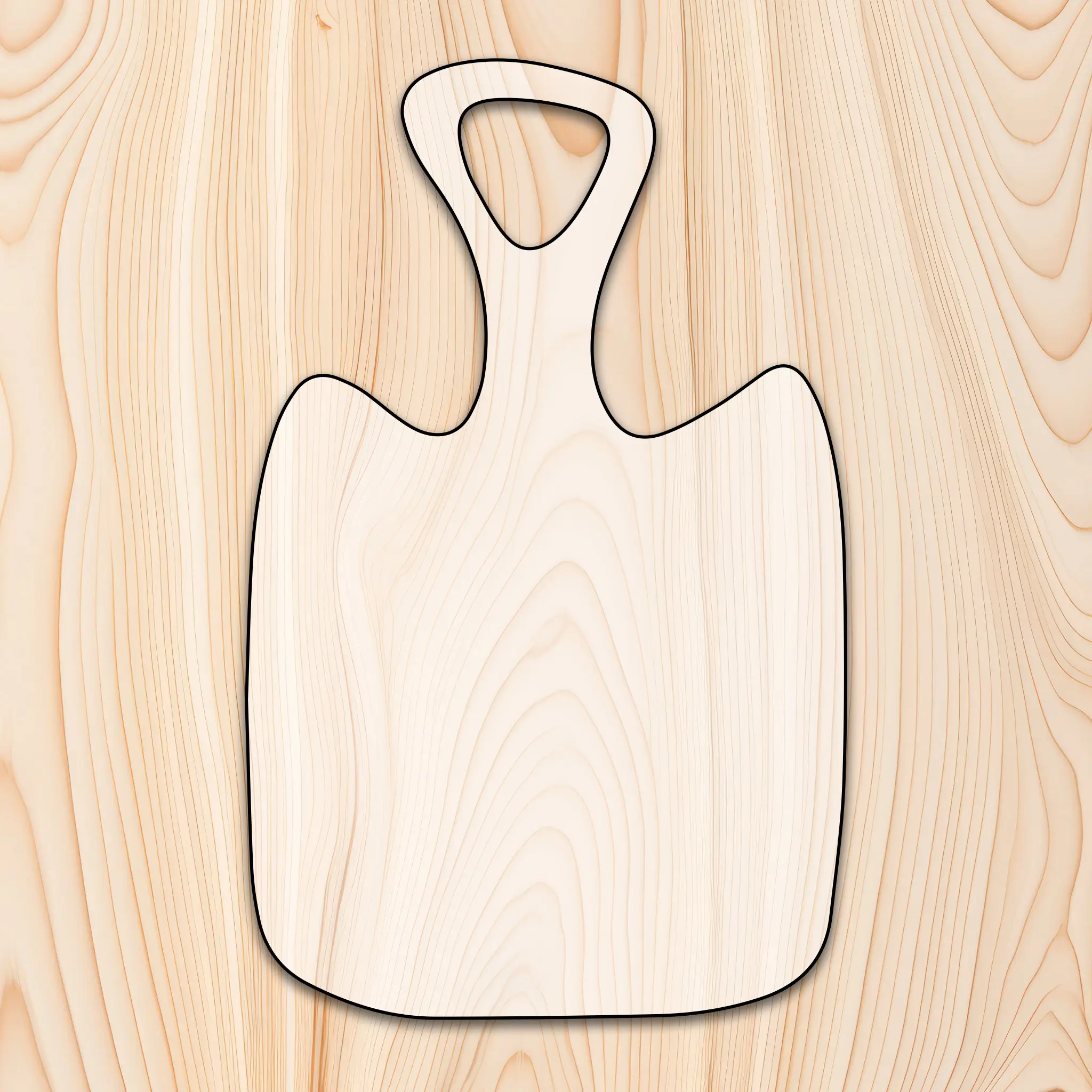 Statedwoods Supply Organic Cutting Board or Charcuterie Board Clear Acrylic Router Template