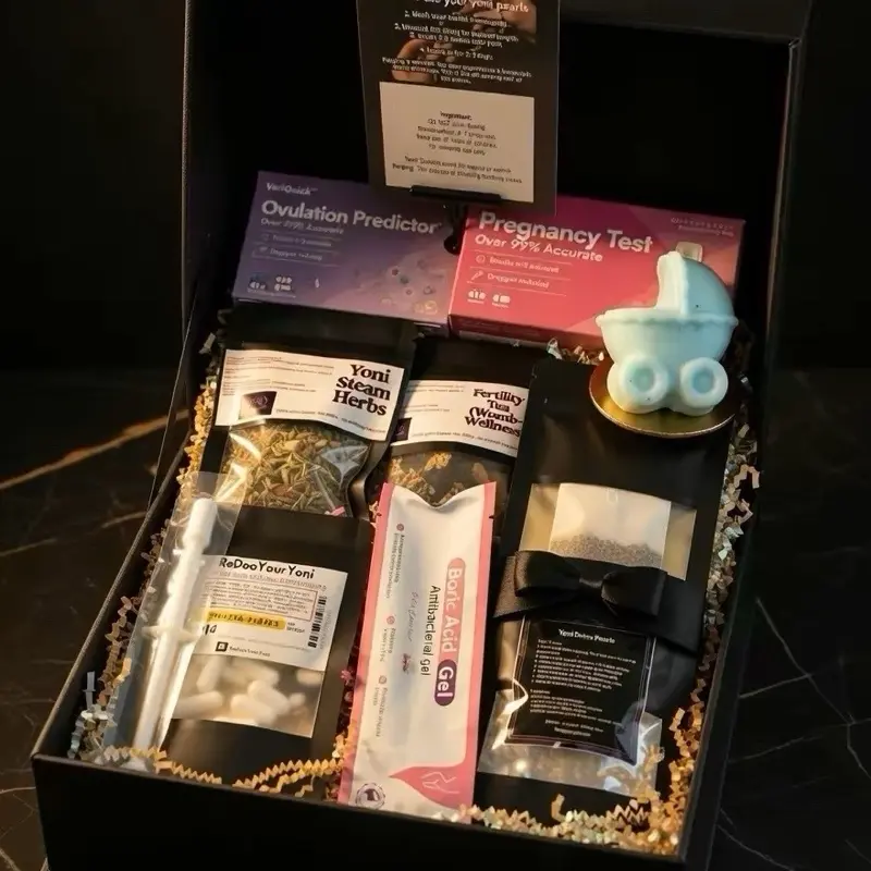 Holistic Fertility Yoni Care Bundle - Herbal Intimate Wash with Cleansing Detox for a Healthy Reproductive System