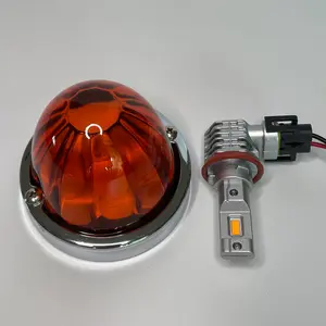 Amber Glass "Watermelon Lights" — LED Side Marker Lights and Turn Signals for Pickups and Trucks