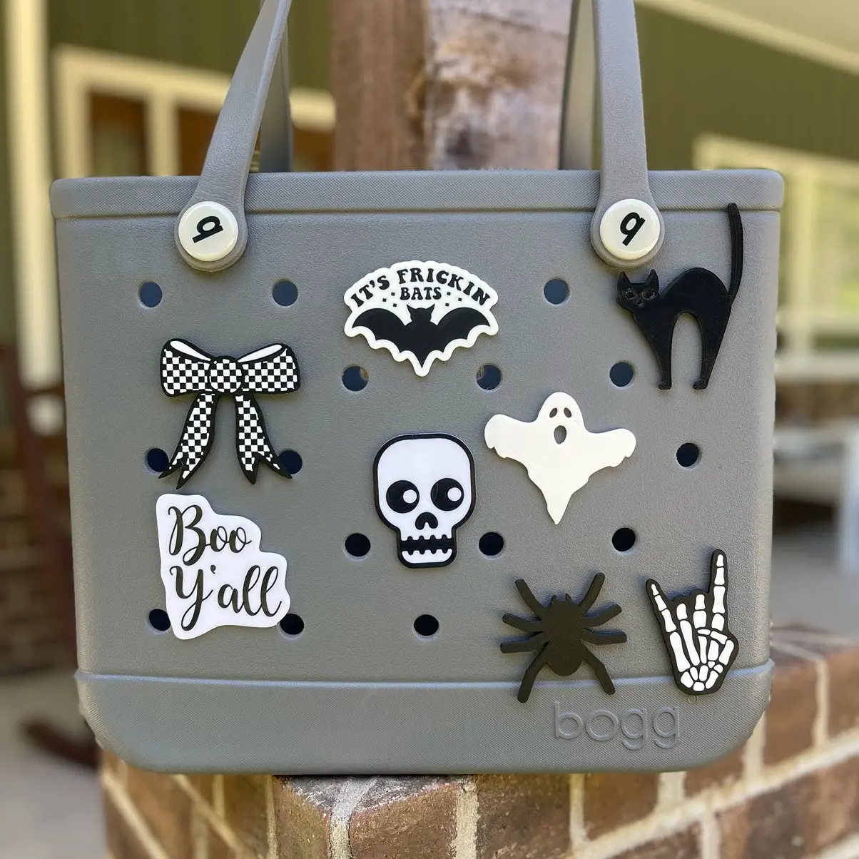 Spooky Season Halloween Bogg Bag Charms - 3 inch Hard Durable Plastic