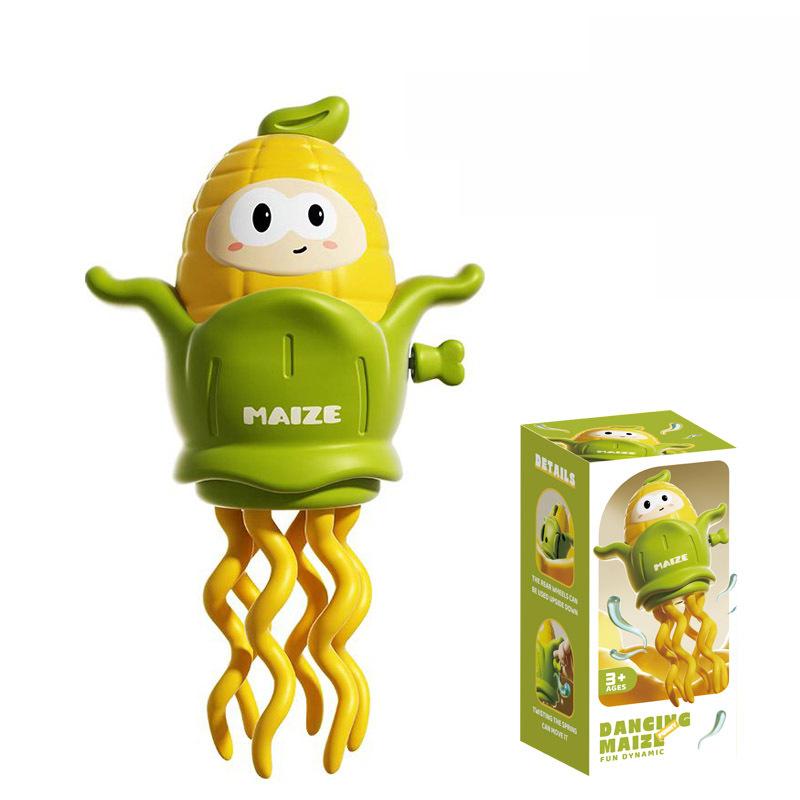 ✨ Wind-Up Dancing Corn Toy, Cute Cartoon Maize Spinning & Wiggling Toy for Kids, Fun Educational Novelty Gift for Indoor/Outdoor Play, Perfect Valentine's Day/Birthday Party Favor🎁 fidget
