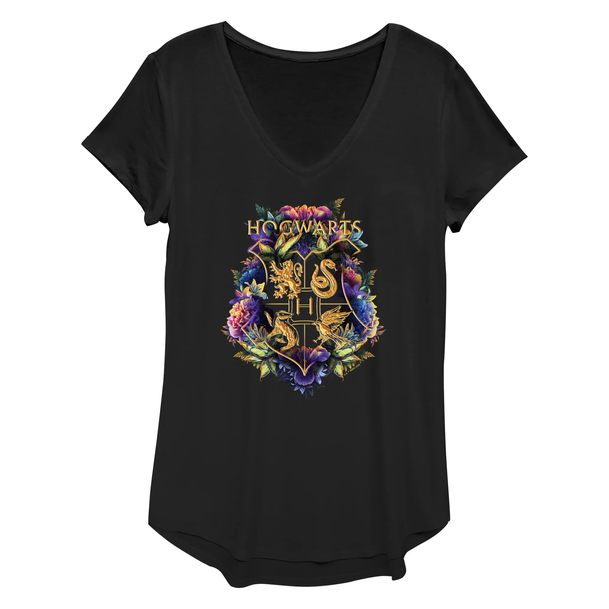 Women's Harry Potter Hogwarts Plant Crest T-Shirt