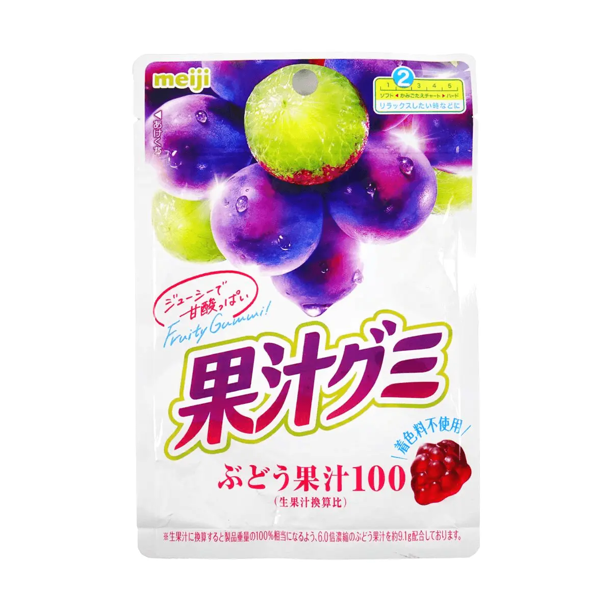 MEIJI Gummy Candy Grape Flavor 54g
