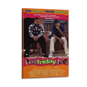 Friday Poster for Bedroom Aesthetic Canvas Wall Art Living Room Posters Painting Picture Print Modern Family Decor Artist Bathroom Poster