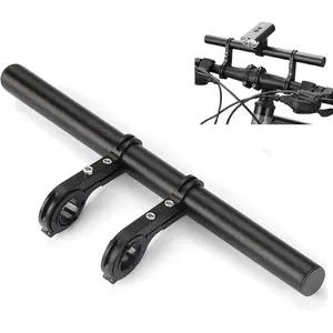 Bike Bicycle Double Handlebar Extender Extension 11.8" Aluminum Alloy for Bike Mounts, Extender Bars, Headlights, Light Lamp, Phone Mount
