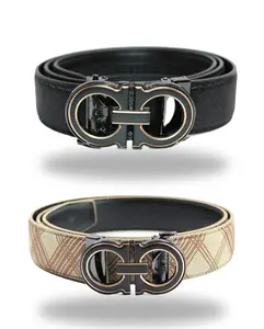 Belt Men's Get 2 Belt For One Price Belt No Holes Adjustable Ratchet Durable Leather Belt