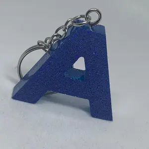 Customized Resin Initial Letter Keychain