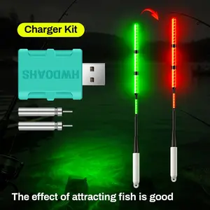 Night Fishing Lamp for Carp and Crucian Carp, Super Bright LED Fish Attraction Light, High Sensitivity Fishing Alarm Device