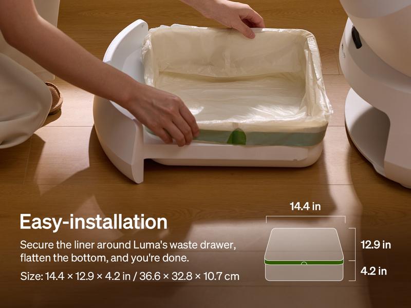 PETLIBRO Luma Essentials Waste Drawer Liners Carbon Deodorizer Litter Mat Trapping Mat for Pet Care