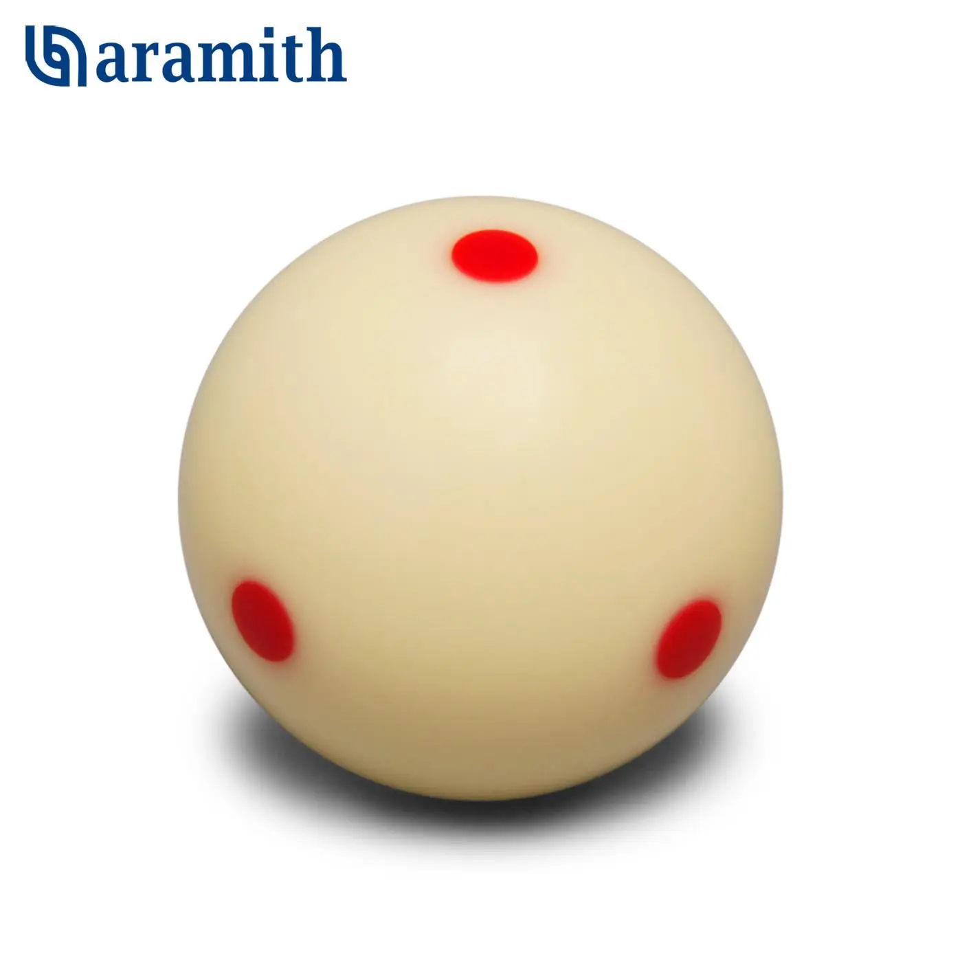 Super Aramith Pro-Cup Pool Cue Ball 2 1/4" 6 Red Dots w/o Blister Packaging
