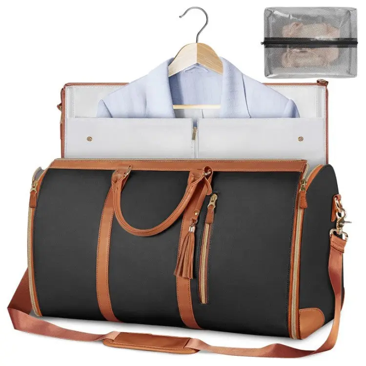 Foldable Garment Bag That Converts Into a Travel Duffle – Waterproof & Multi-Compartment