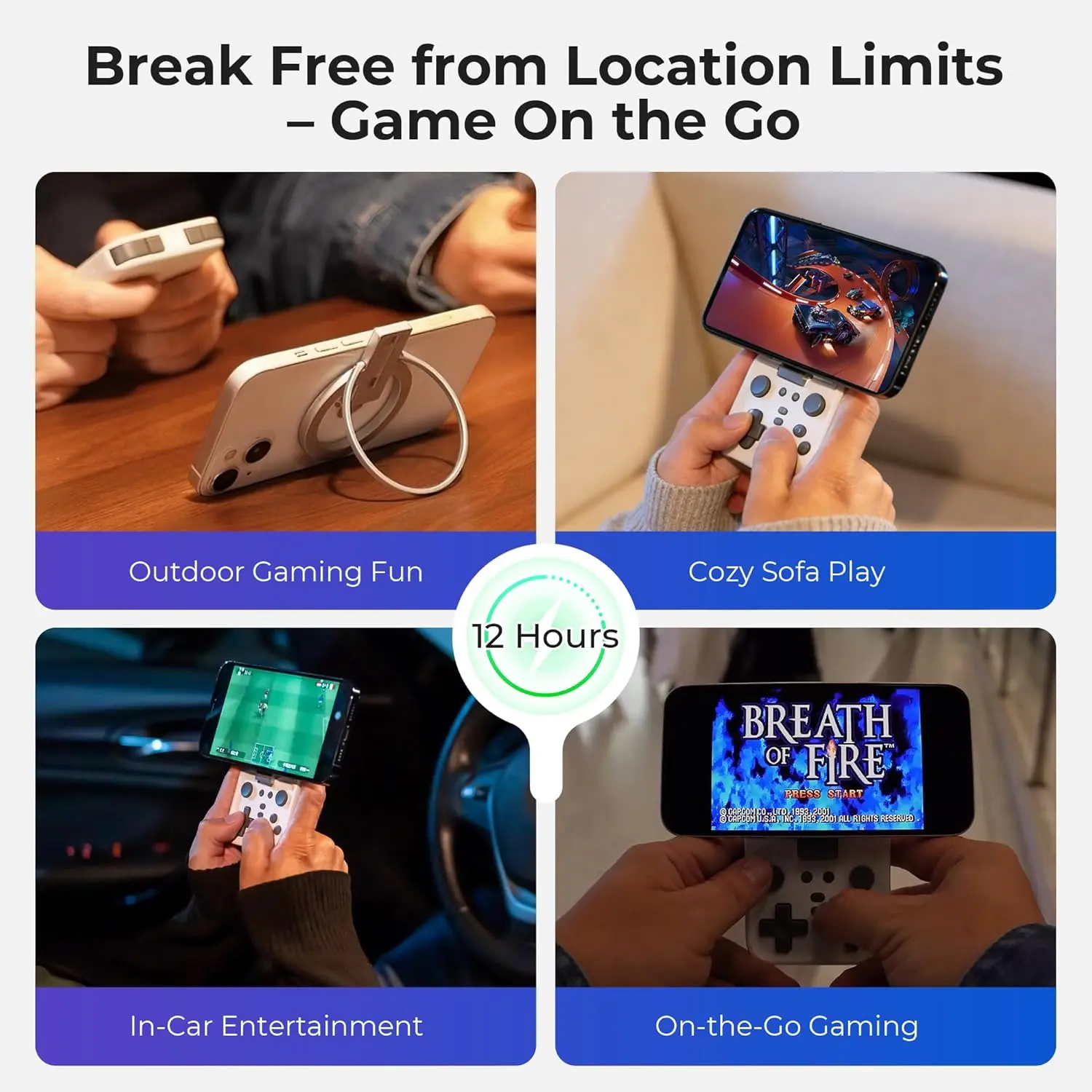 abxylute M4 Snap-On Mobile Gaming Controller for Android & iPhone