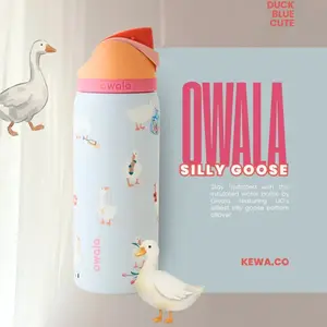 [New] Owala UO Exclusive Silly Goose FreeSip 32 oz Water Bottle with Straw & Flip Lid, 24-hour Insulation, Suitable For Daily Use, Gift For Mom