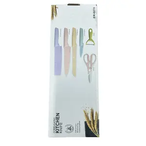 Corrugated Kitchen Set with Knives ER-0278 Complete Set of Knives for Kitchen Use Ideal for Cooking and Food Preparation
