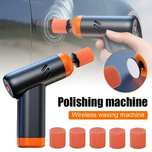 Mini car polishing machine, cordless polishing machine, scratch repair, electric polishing, car care 2-speed transmission
