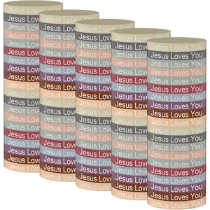 100 count  Loves You Bracelets For Women Men,  Religious Christian  Wristbands