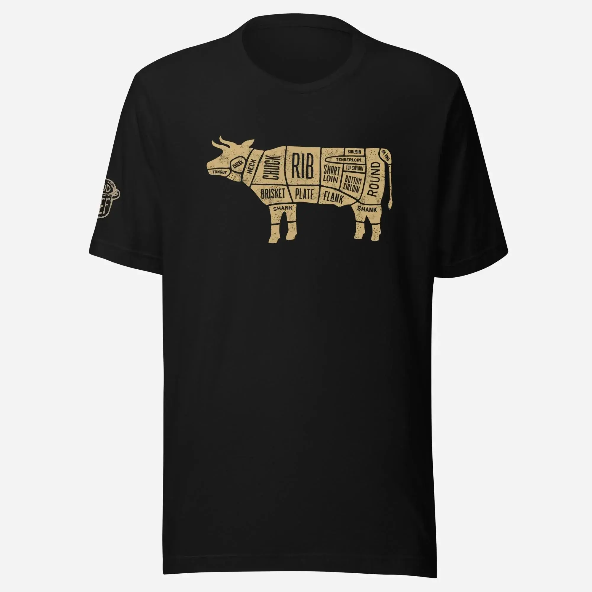 Beef Cow Diagram Unisex Tee