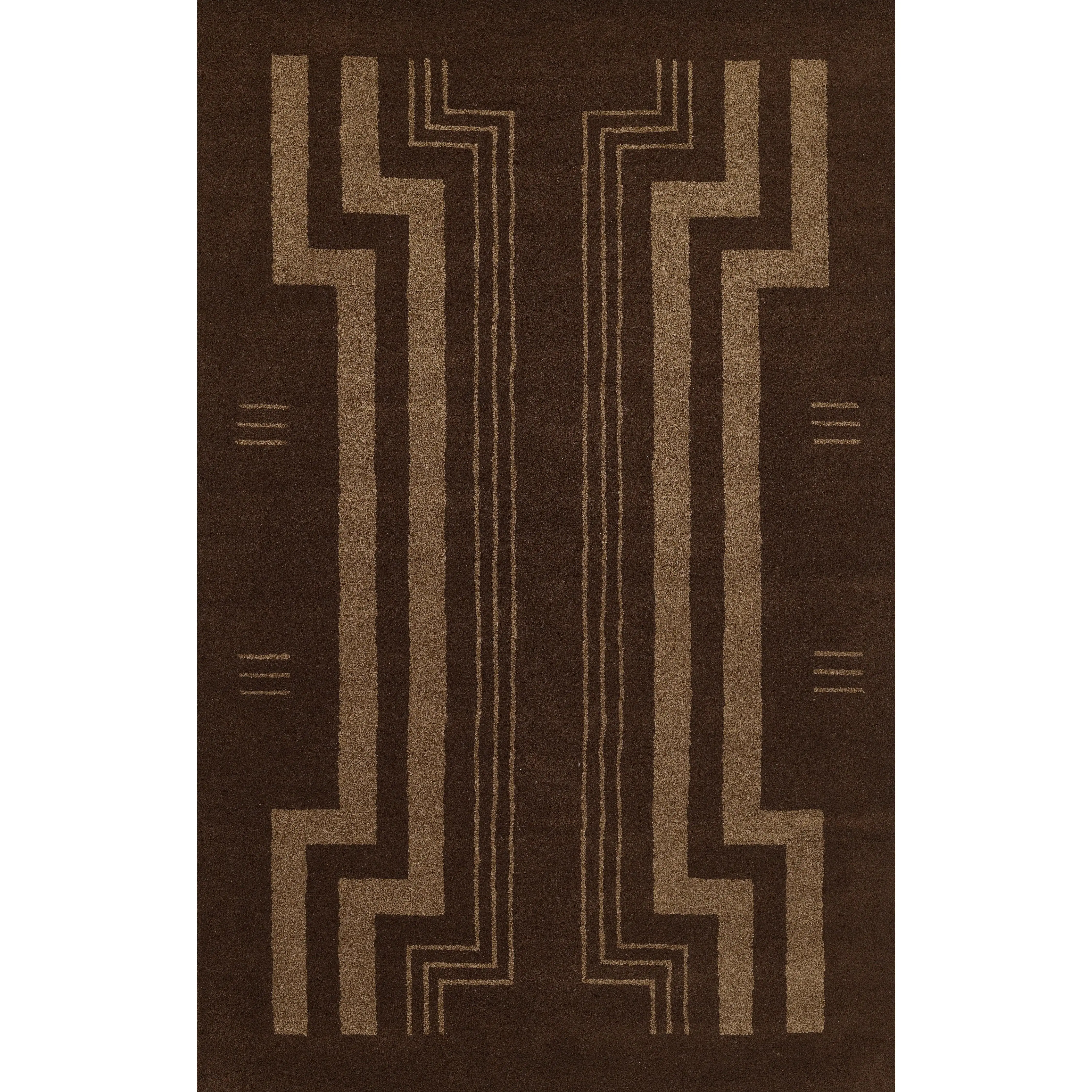 Momeni Simba SIM11 Brown Contemporary Hand Tufted Rug