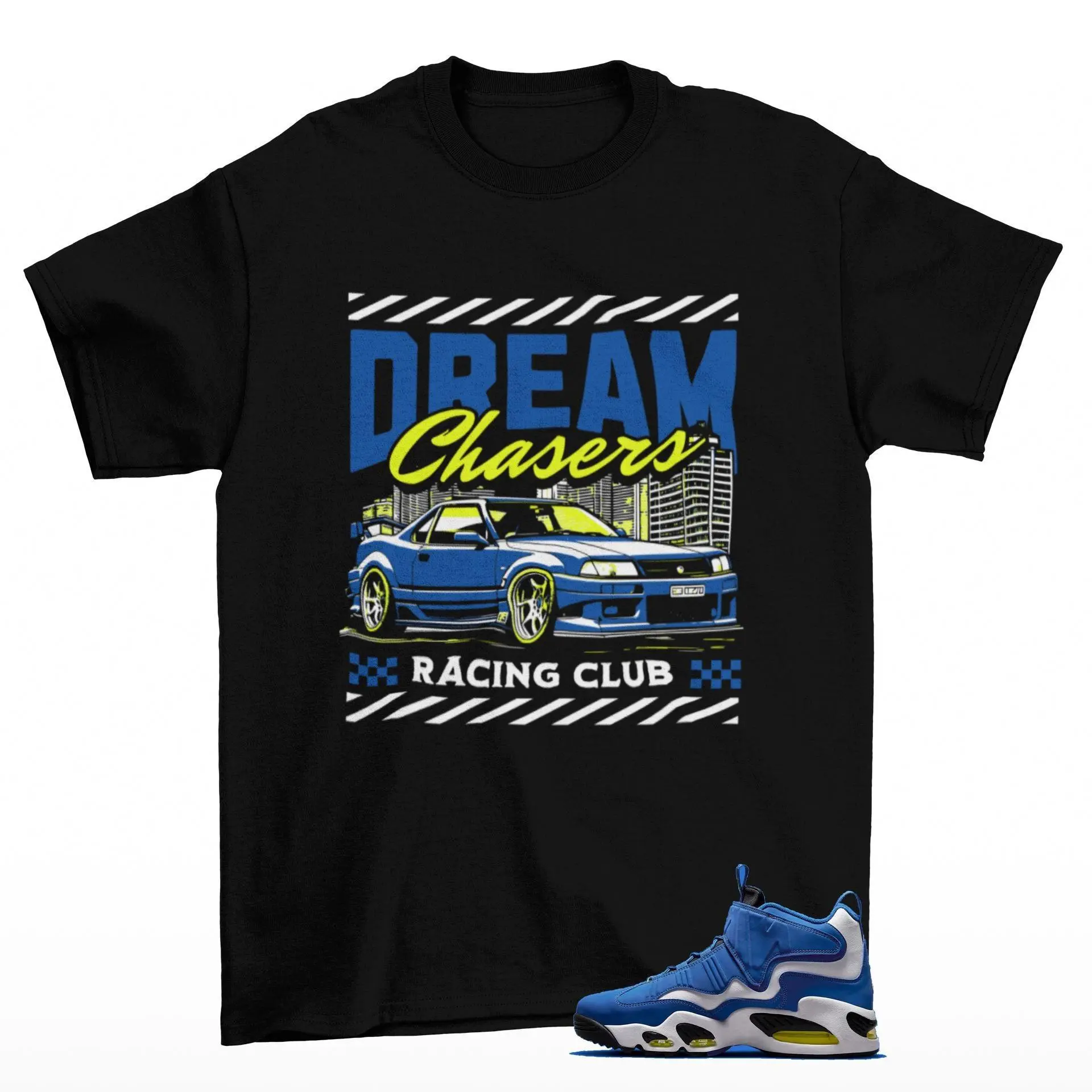 Dream Chaser Sneaker Shirt Black to Match Griffey Max 1 Volt Royal