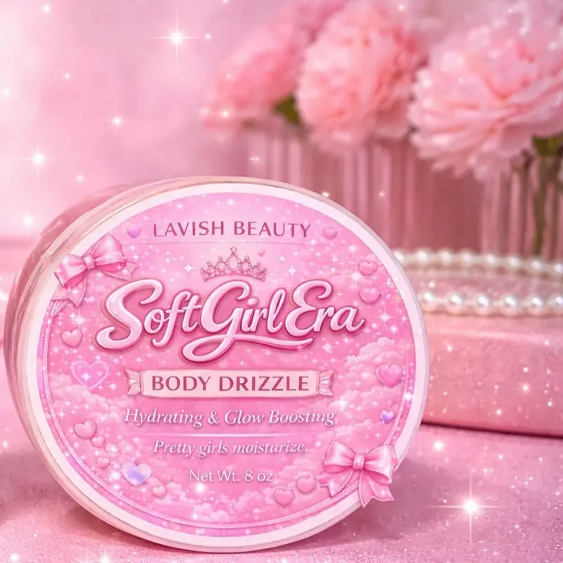 Lavish Beauty SoftGirlEra Body Drizzle Hydrating & Glow Boosting 8 oz Moisturizing Body Care Product