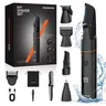 MAXGROOM Body Hair Trimmer - 6-in-1 Mens Electric Grooming Kit, Waterproof V-Head Shaver for Pubic Groin & Balls, Ceramic Blades for Sensitive Skin, USB Rechargeable, LED Display, Adjustable Guide Comb