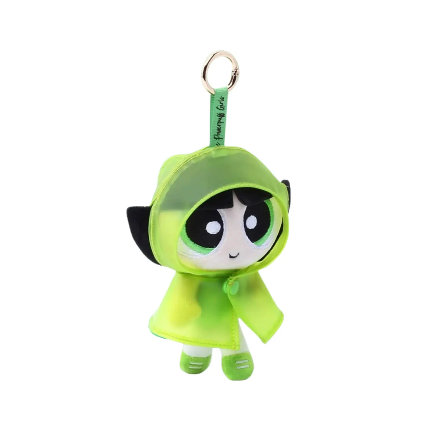HUGKIS Powerpuff Girls Raincoat Plush Keychain - Buttercup