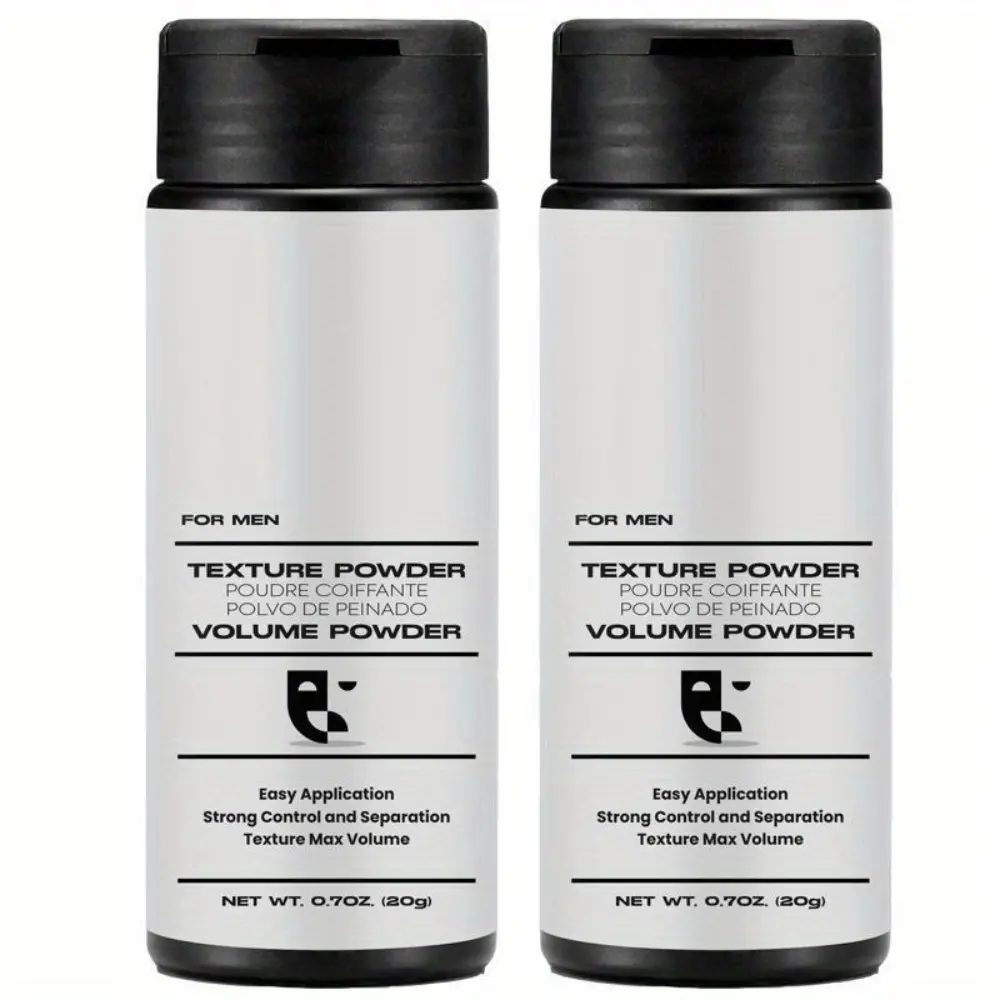 Hair Texture Styling Powder for Men,Natural Volumizing and Texturizing Powder with Matte Finish,Non-Greasy Hair Styling powder for All hair, 1/2 Pack