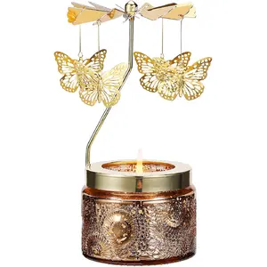 Mothers Day Gifts for Mom Wife Daughter Sister, Birthday Gifts for Women, Unique Butterfly Gift for Friends Women, Rotatable Scented Candles Gift for Mothers Day Anniversary Christmas