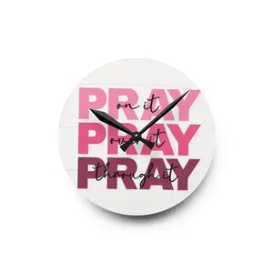 Styles Richtaste Clock - Round/Square, 10.75''×10.75''/8''×8'' - 100% Acrylic Material - Keyhole Hanging Slot - AA Battery Operated