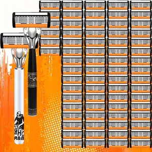 This classic men's razor comes with 72 ultra-sharp and durable blades, and its progressive design ensures a safe, smooth and painless shaving experience. Comes with 2 non- slip handles, perfect for holiday gifts