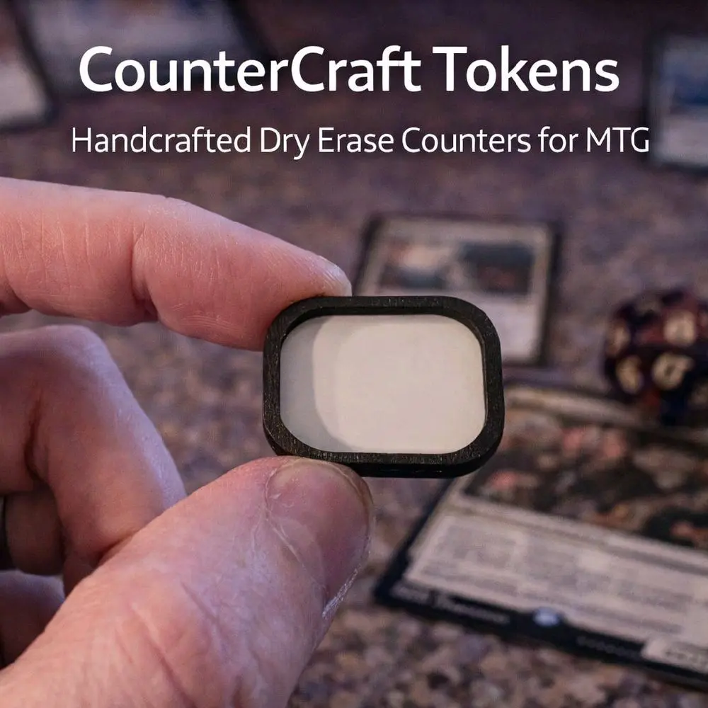 MTG Dry Erase Tokens/Counters/Abilities - Erasable, Wooden and Reusable for MTG TCGs