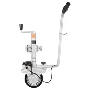 VEVOR Electric Trailer Dolly, 5500 lbs Towing Capacity, 380W 12V Motorized Jockey Wheel with 23 ft/min Moving Speed, 12.2-24.8 in Adjustable Clamp Height 8 in Rubber Tire, For Moving Caravan Boat