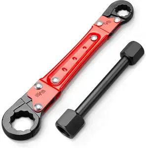 Plumbing Tools Angle Stop Wrench Kit, High-Precision Angle-on Wrench for Efficient Valve and Pipe tallations, Angle Stop and Supply Nut for Plumbers for Bathroom, Kitchen