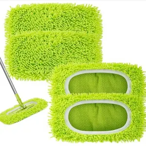 Chenille mop pad cover for household use, wet and dry dual-use, compatible with Swiffer mop replacement pad covers, reusable